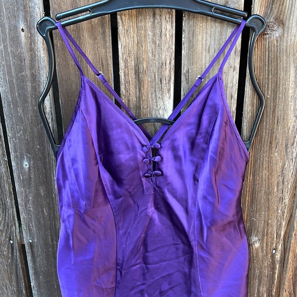 Vintage Victoria’s Secret Silk Lingerie Purple M - Picture 2 of 7